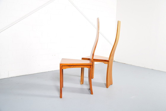 Image 1 of 2x Cherry Pearl Dot Plank Back-stoelen van Robert Williams