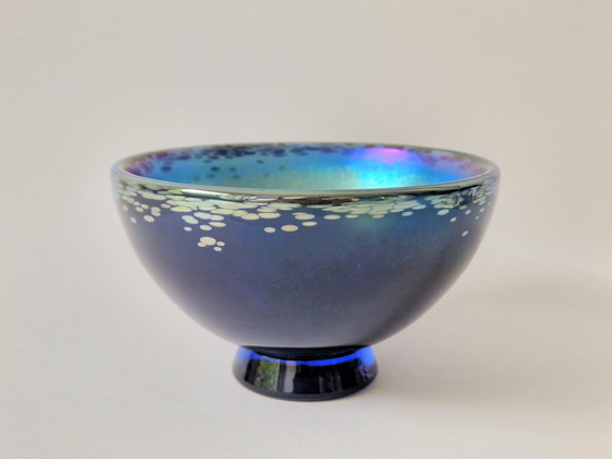 Image 1 of Michael Ahlefeldt-Laurvig - Iridescent Glass Bowl - Studio Glass