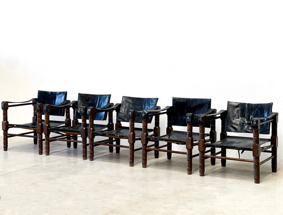 Image 1 of 5x Safari fauteuils Mid century
