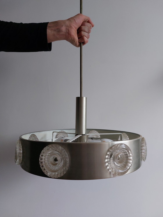 Image 1 of Vintage chrome hanglamp