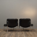 2x Girsberger 1200 Fauteuils Leer