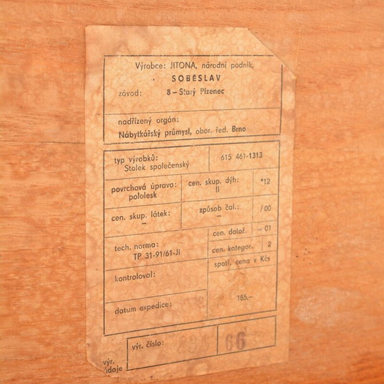 Image 1 of Vintage salontafel door K. Musil voor Jitona, Tsjecho-Slowakije 1966