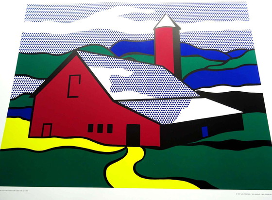 Image 1 of Roy Lichtenstein - Red Barn II 1969 - Museum Ludwig Köln - 0ffsetlithografie