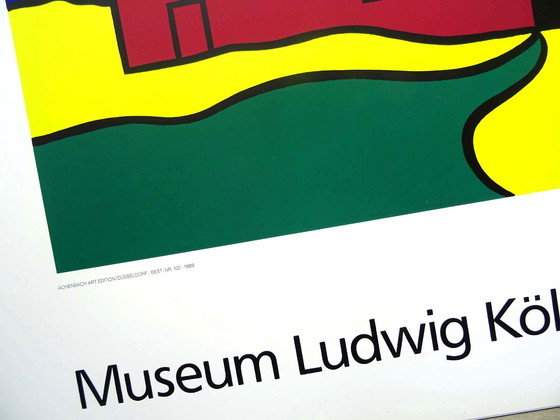 Image 1 of Roy Lichtenstein - Red Barn II 1969 - Museum Ludwig Köln - 0ffsetlithografie