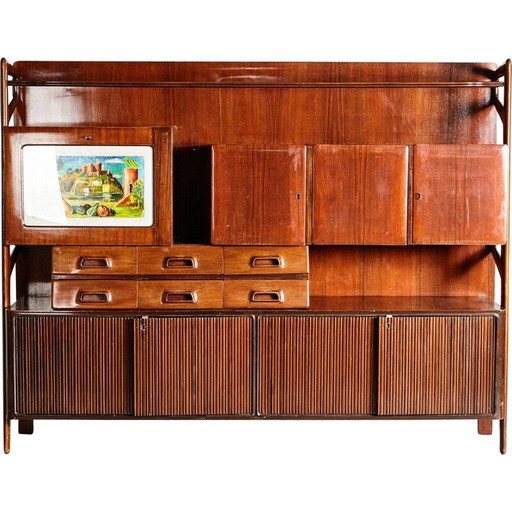 Vintage palissander buffet van Silvio Cavatorta, Italië 1960