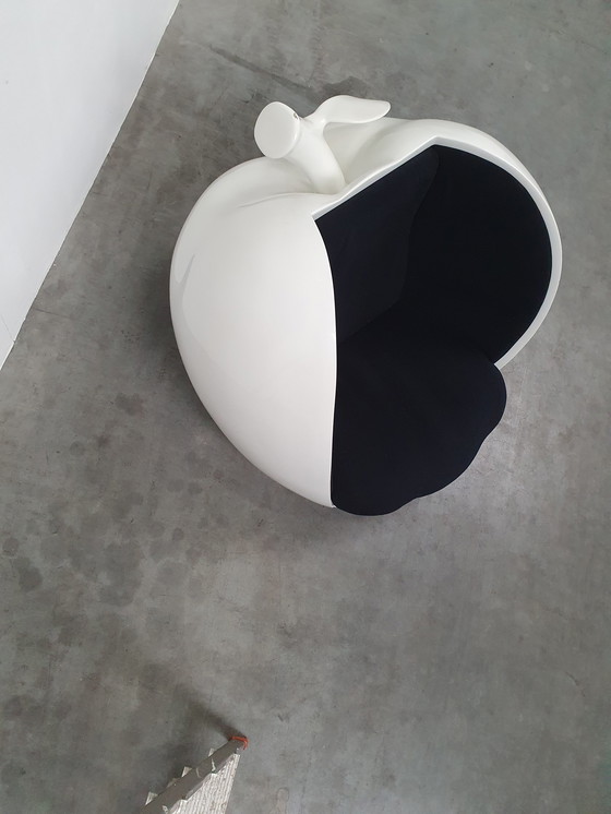 Image 1 of space age fiberglass apple lounge chair