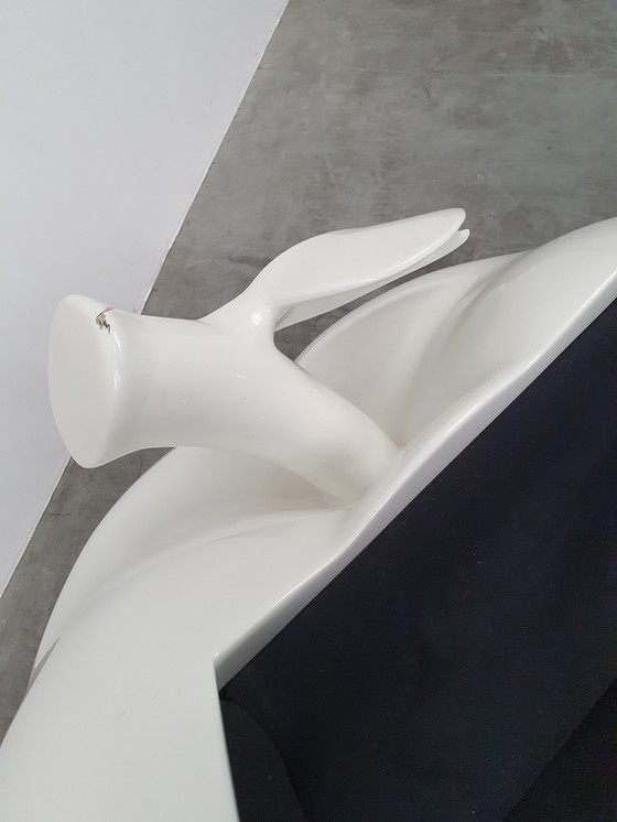 Image 1 of space age fiberglass apple lounge chair