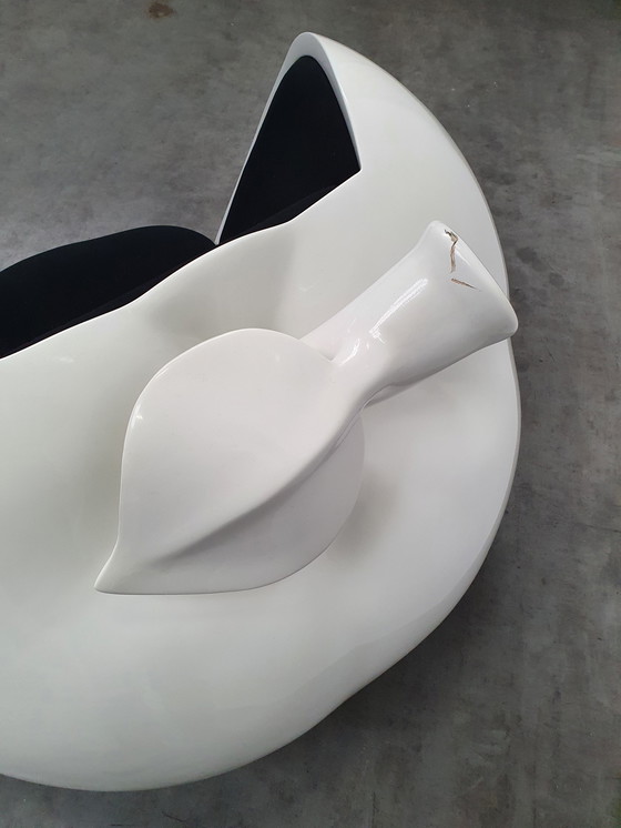 Image 1 of space age fiberglass apple lounge chair