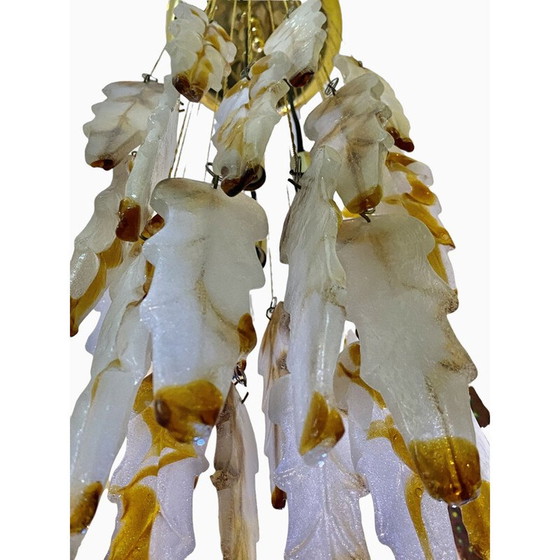 Image 1 of Vintage hanglamp in ijsglas van Carlo Nason voor Mazzega, 1970