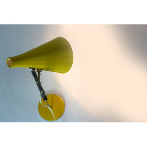 Image 1 of Vintage gele bureaulamp van Josef Hurka voor Lidokov, 1970
