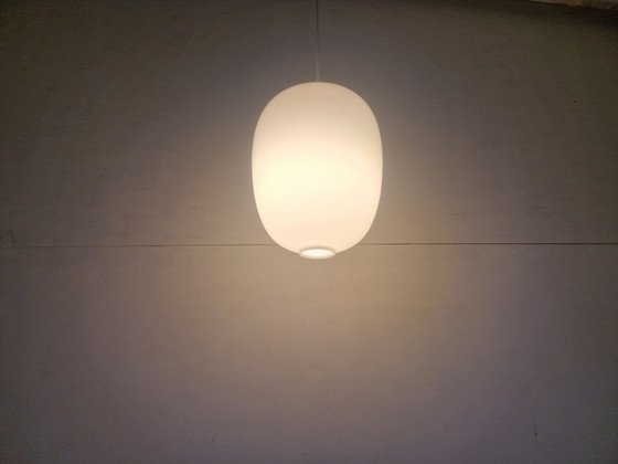 Image 1 of Opaline Vintage Schoollamp Japandi Stijl