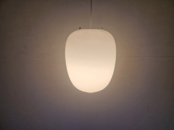 Image 1 of Opaline Vintage Schoollamp Japandi Stijl