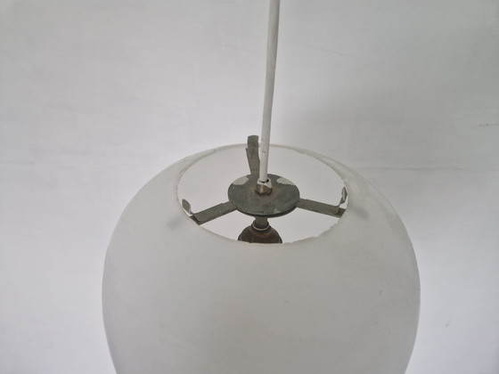 Image 1 of Opaline Vintage Schoollamp Japandi Stijl