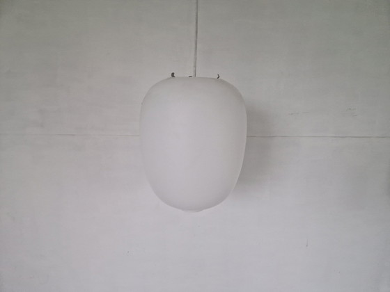 Image 1 of Opaline Vintage Schoollamp Japandi Stijl