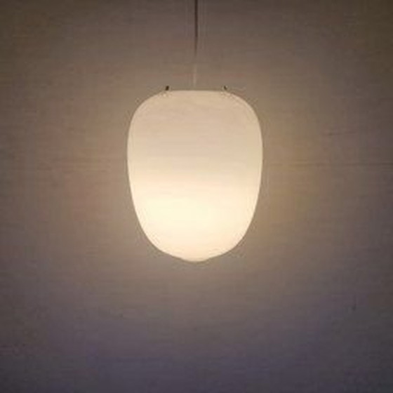 Image 1 of Opaline Vintage Schoollamp Japandi Stijl