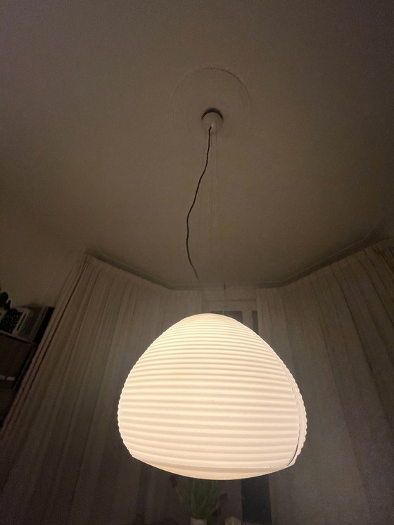 Image 1 of Matglazen Hanglamp Van Fontana Arte