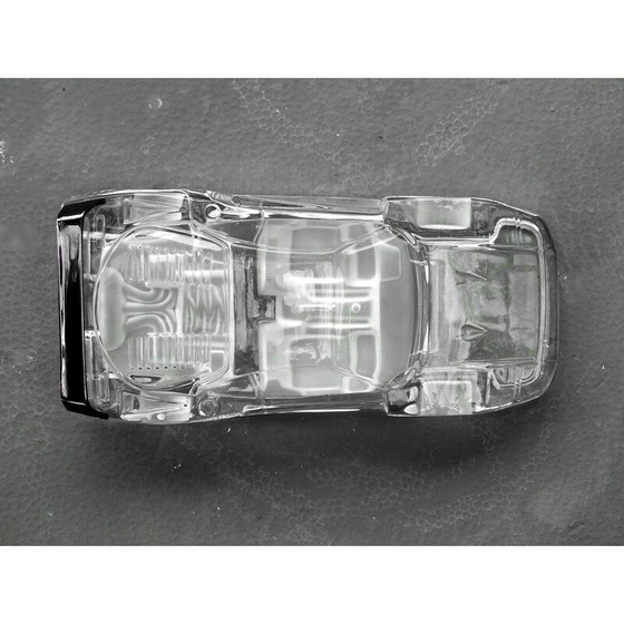 Image 1 of Vintage Ferrari F40 in kristal en roestvrij staal door Arnolfo di Cambio, Italië 1980