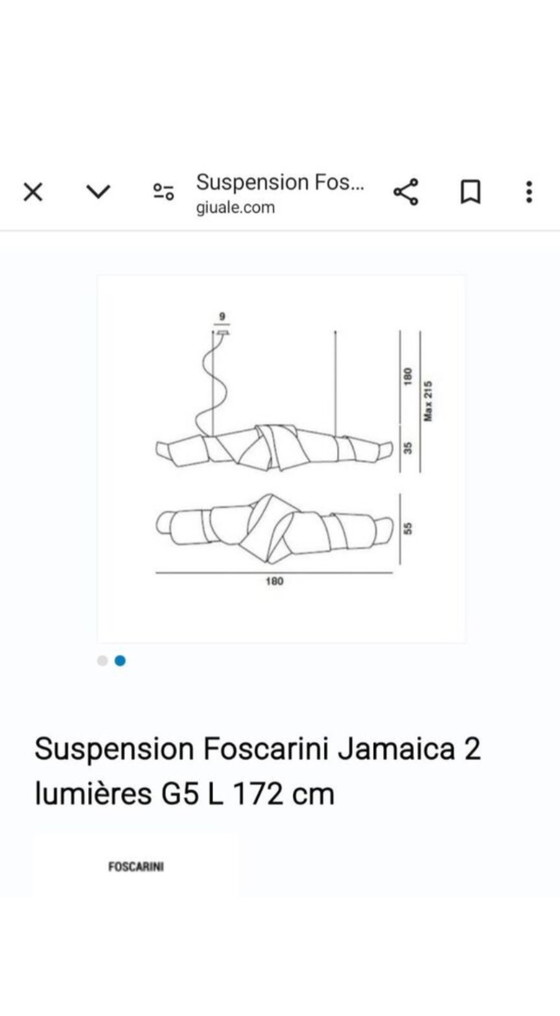 Image 1 of Foscarini Jamaica hanglamp