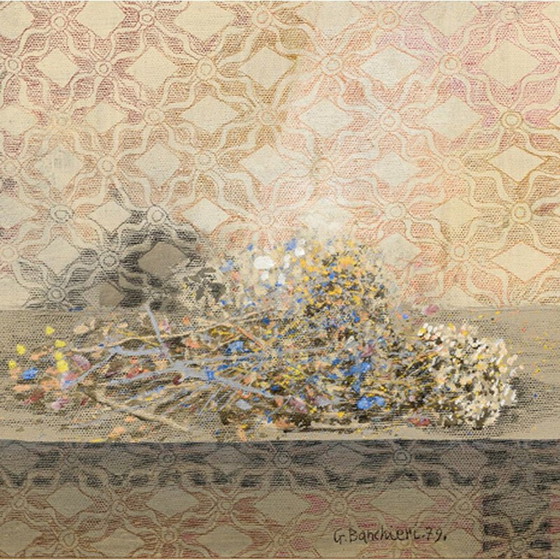 Image 1 of Olieverf op doek vintage "Fiori en finestra" door Giuseppe Banchieri, 1979