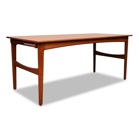 Image 1 of Vintage Deens design Knud Andersen teak uitschuifbare eettafel