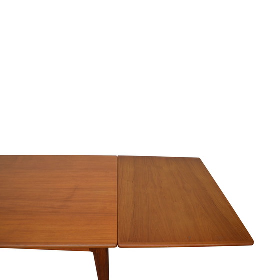 Image 1 of Vintage Deens design Knud Andersen teak uitschuifbare eettafel