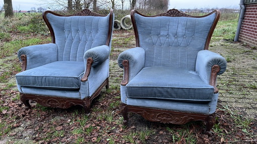 Retro Vintage Art Deco Fauteuils