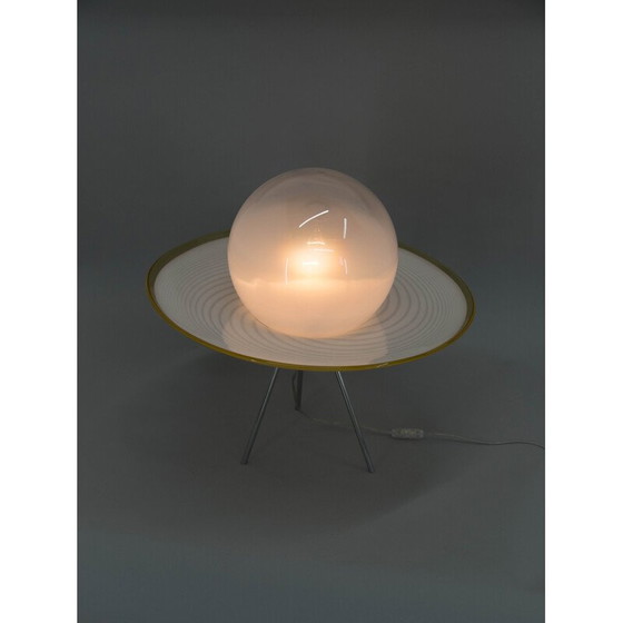 Image 1 of Italiaanse vintage Murano glazen tafellamp, jaren 2000