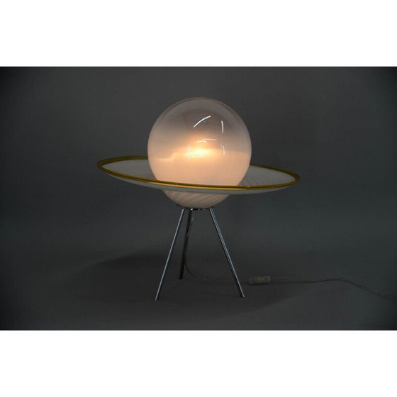 Image 1 of Italiaanse vintage Murano glazen tafellamp, jaren 2000