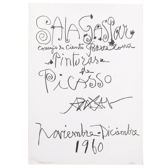 Image 1 of Lithografie van Picasso, 1960