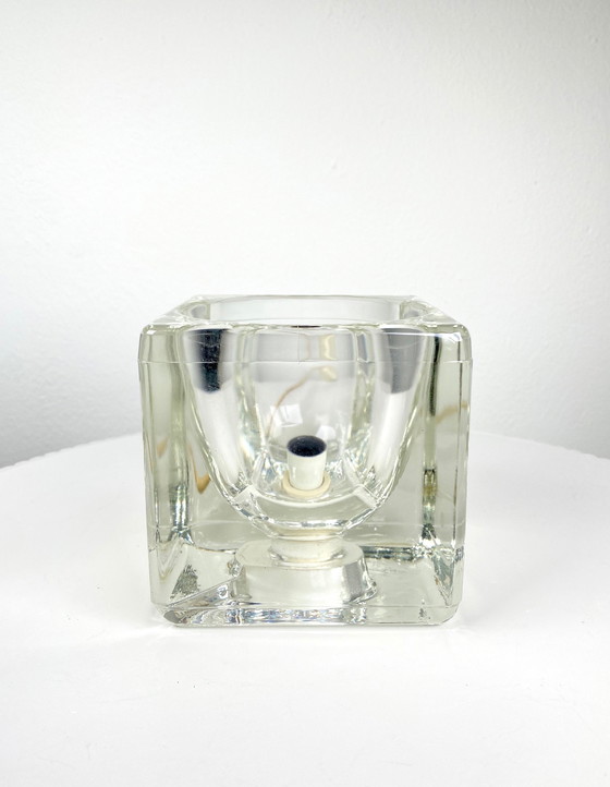 Image 1 of Vintage Duitse Peill & Putzler ijsblokjes tafellamp uit de jaren 1970