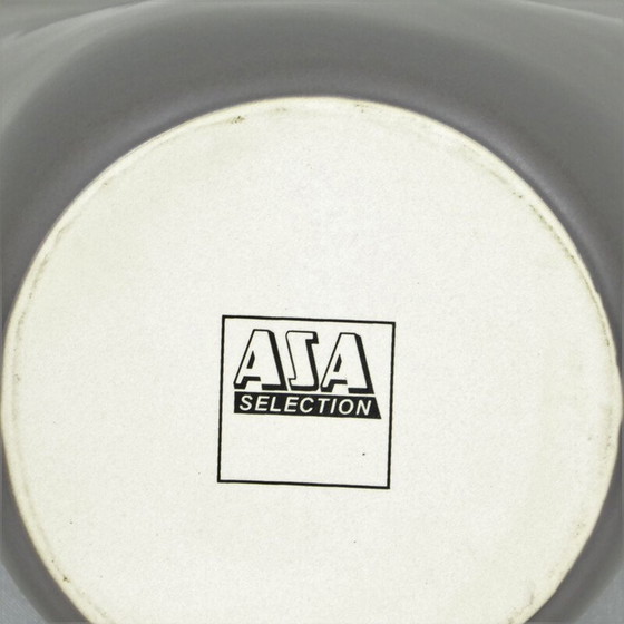 Image 1 of Vintage beige keramische sculpturale vaas van Aza, 1980