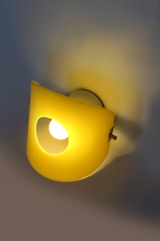 Image 1 of Mid Century Ruimtetijdperk Wandlamp uit Polam Meos, Polen, 1960S