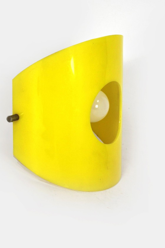 Image 1 of Mid Century Ruimtetijdperk Wandlamp uit Polam Meos, Polen, 1960S