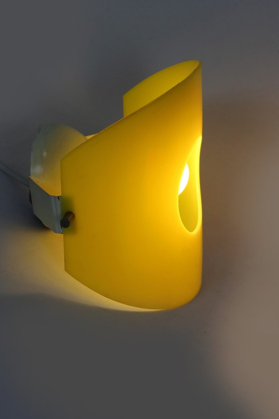 Image 1 of Mid Century Ruimtetijdperk Wandlamp uit Polam Meos, Polen, 1960S