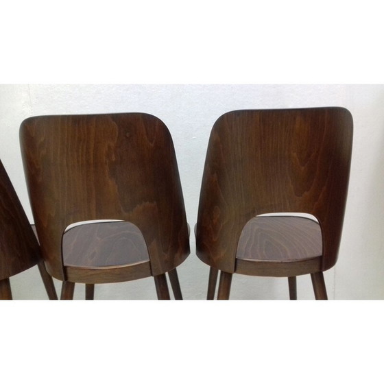 Image 1 of Set van 4 vintage houten stoelen van Oswald Haerdtl, jaren 1950