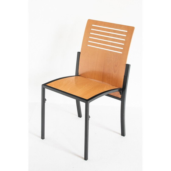 Image 1 of Set van 7 vintage Robert stoelen van Thomas Albrecht voor Atoll, Duitsland 1980