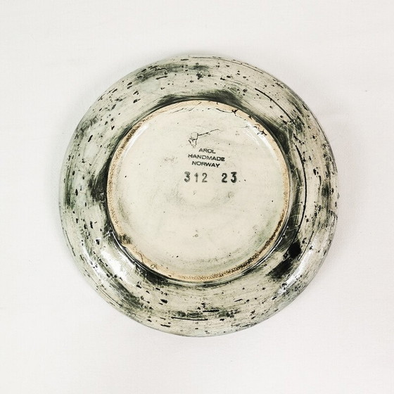 Image 1 of Vintage keramische wandplaat van Arol, Noorwegen 1960