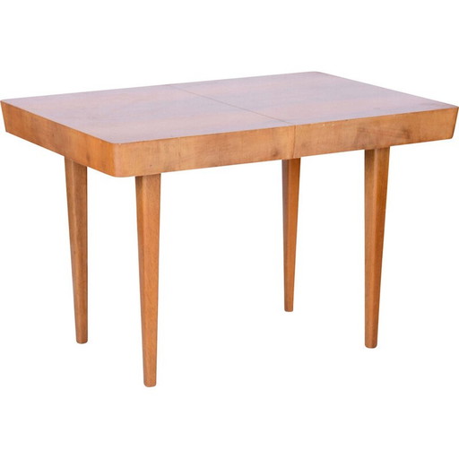 Vintage Art Deco eiken tafel door Jindrich Halabala voor Up Zavody, Tsjecho-Slowakije 1940
