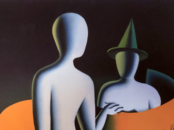 Image 1 of Mark Kostabi: Lithografie Gesigneerd En 60/100 Genummerd. 