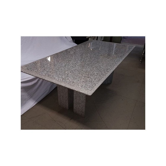 Image 1 of Zeldzame vintage granieten tafel van Enrico Baleri voor Knoll - jaren 1980