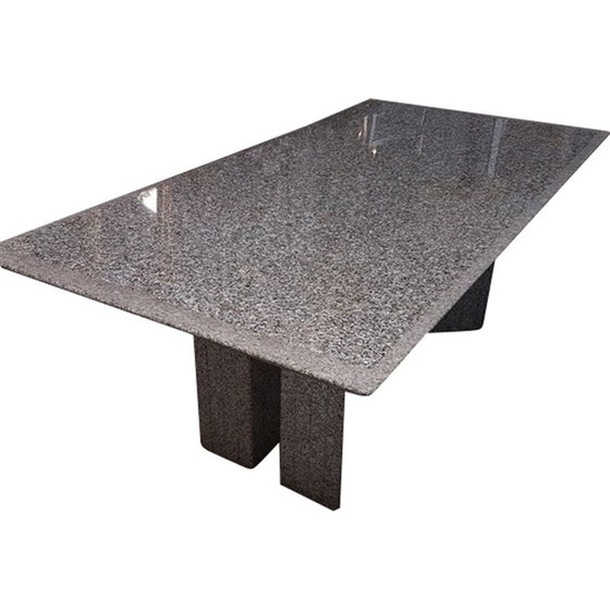 Image 1 of Zeldzame vintage granieten tafel van Enrico Baleri voor Knoll - jaren 1980