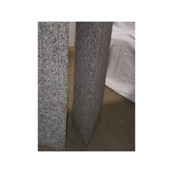 Image 1 of Zeldzame vintage granieten tafel van Enrico Baleri voor Knoll - jaren 1980