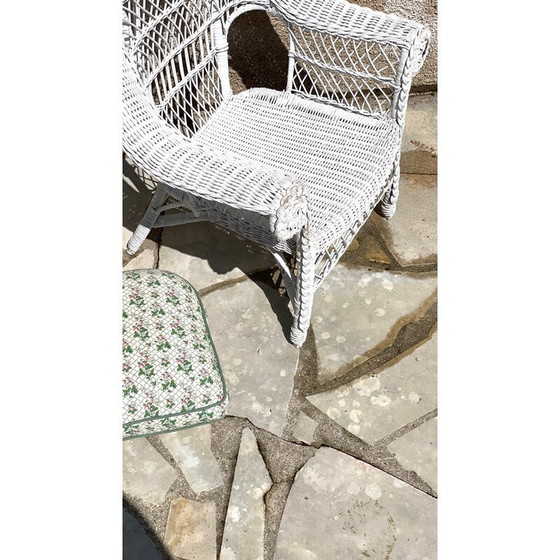 Image 1 of Vintage rotan kinderfauteuil, 1980