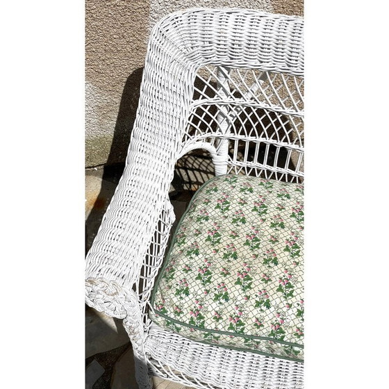 Image 1 of Vintage rotan kinderfauteuil, 1980