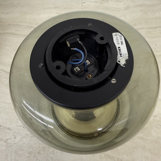 Image 1 of Erco plafondlamp uit het ruimte tijdperk, jaren 1970