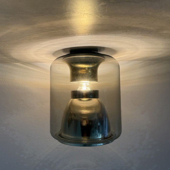 Image 1 of Erco plafondlamp uit het ruimte tijdperk, jaren 1970