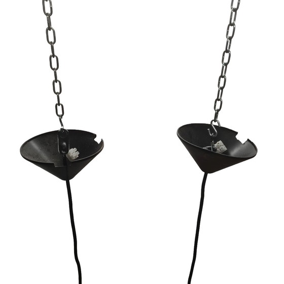 Image 1 of Vintage West-Germany Keramieken Hanglampen, Jaren 70