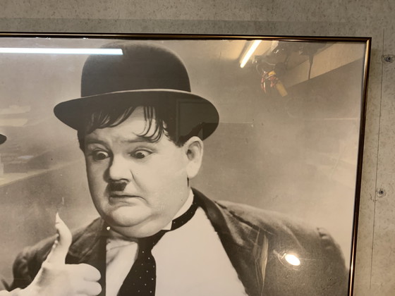 Image 1 of Poster Laurel And Hardy 1960 Ingelijst