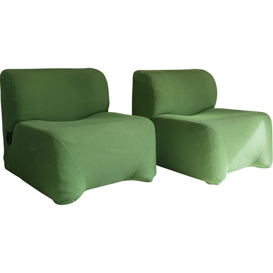 Image 1 of Paar vintage "Bubble" fauteuils van Carlo Bartoli, 1966