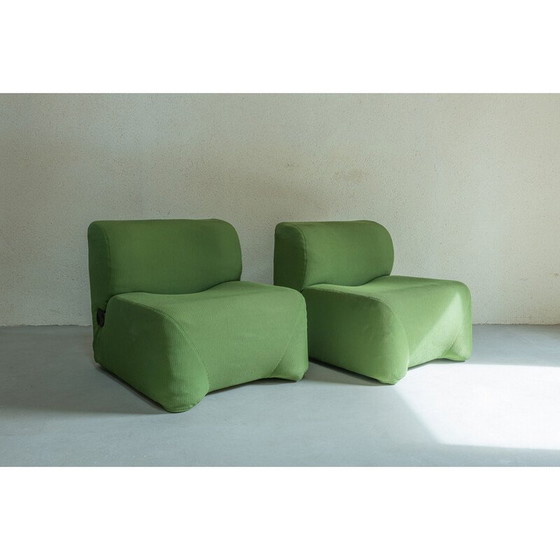 Image 1 of Paar vintage "Bubble" fauteuils van Carlo Bartoli, 1966